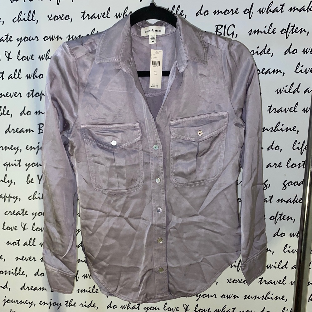CLOTH & STONE BUTTONDOWN SHIRT - Picture 3 of 7